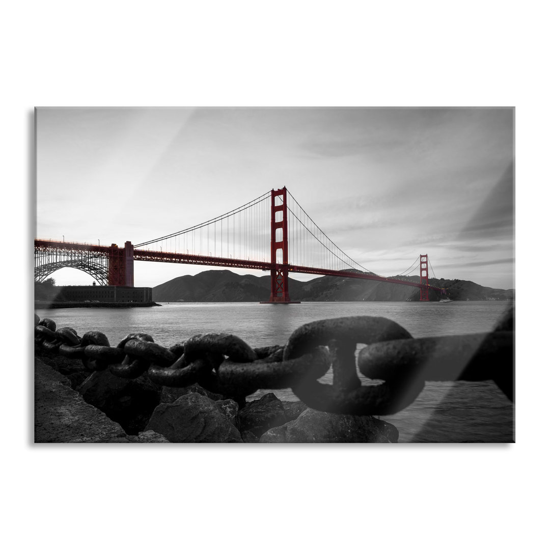 Glasbild | Wandbild Auf Echtglas | Golden Gate Bridge LFy17060