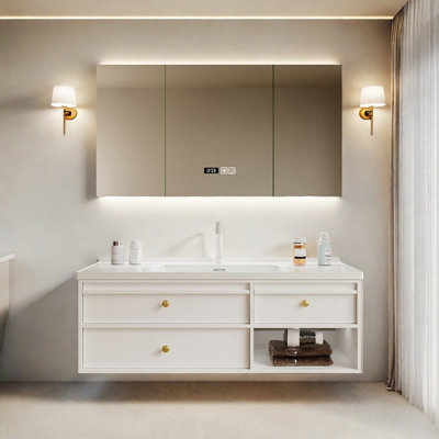 French modern and simple bathroom cabinet