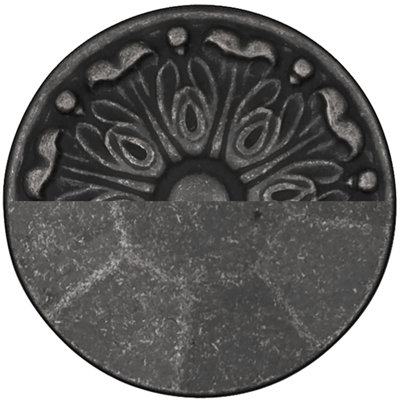 Vibra Pewter Knob Backplate