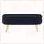 Banc de rangement repose-pieds ovale avec pieds en métal-717304133