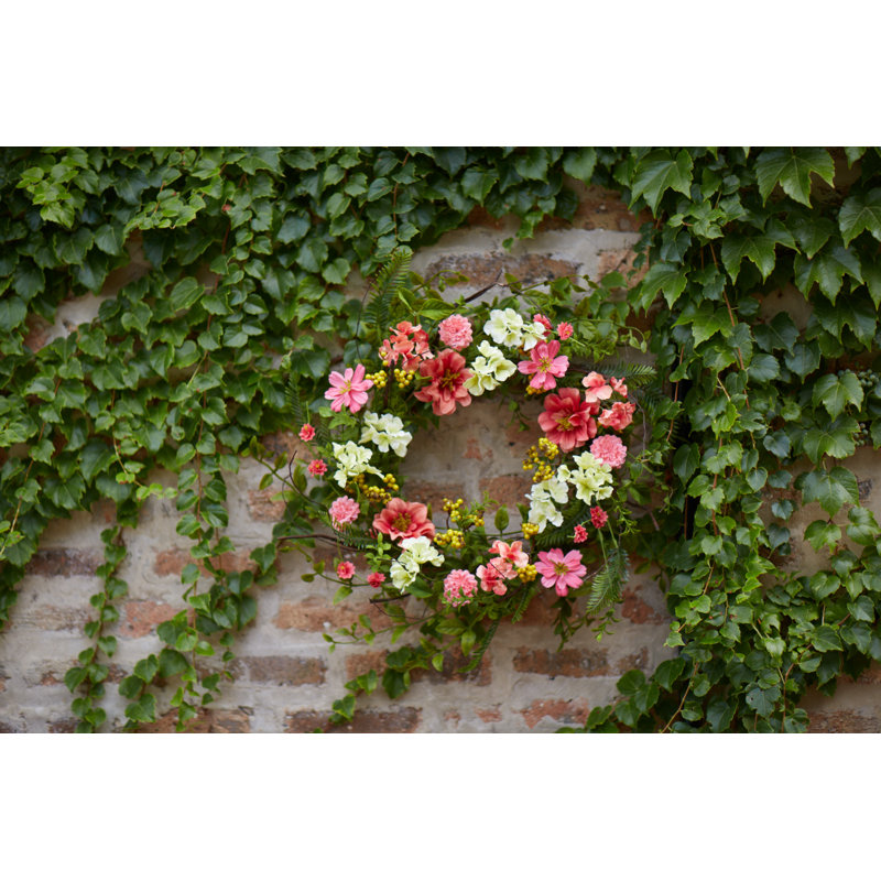 Cosmos and Berry 27" Polyester Wreath