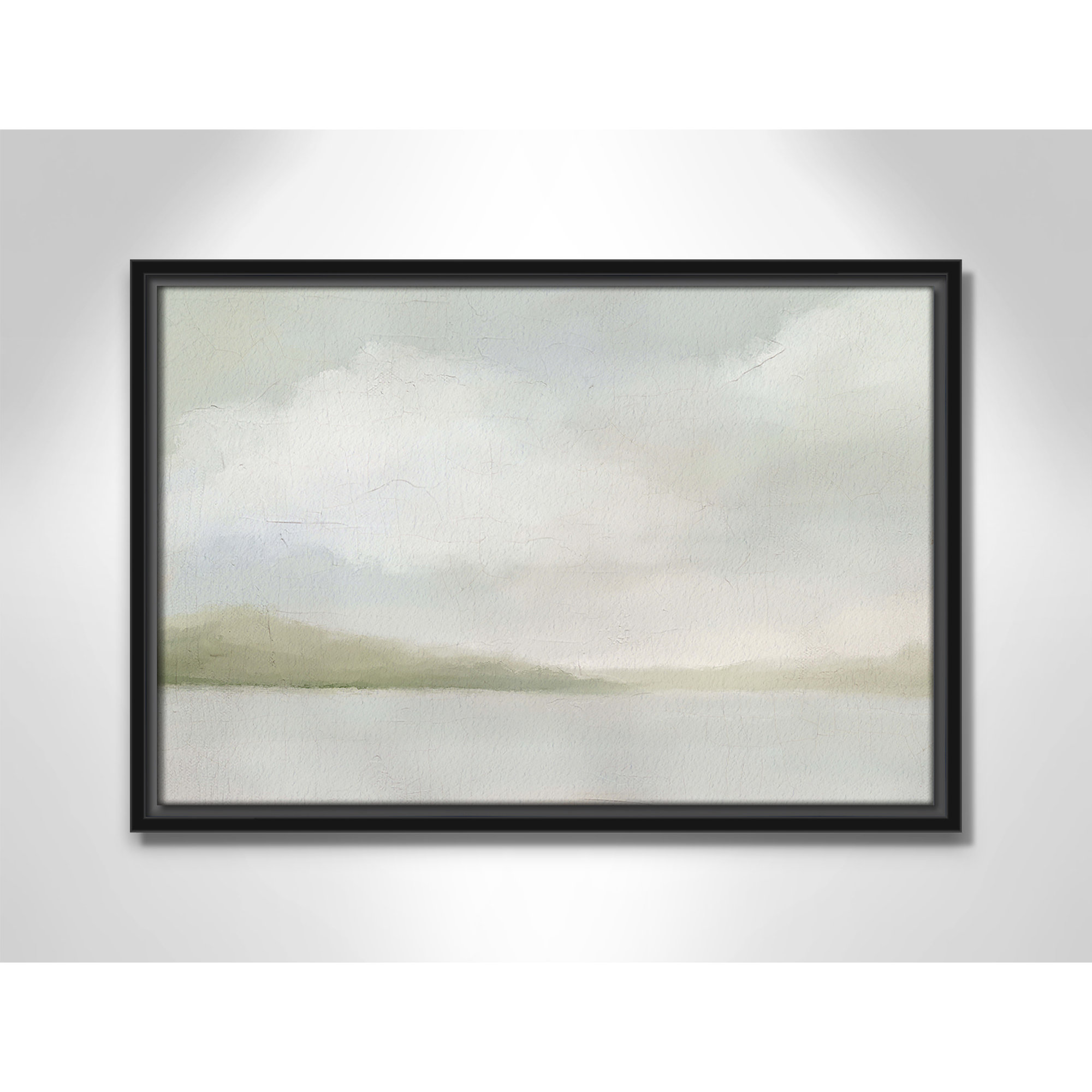A Tranquil Morning, Black, 13.5" H x 19.5" W