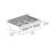 ZLINE 36 in. Paramount Gas Rangetop with 6 Burner DuoPro Cooktop in Black Stainless Steel-116225284