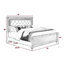 Lit à lumières moderne de style glamour moderne-389207434