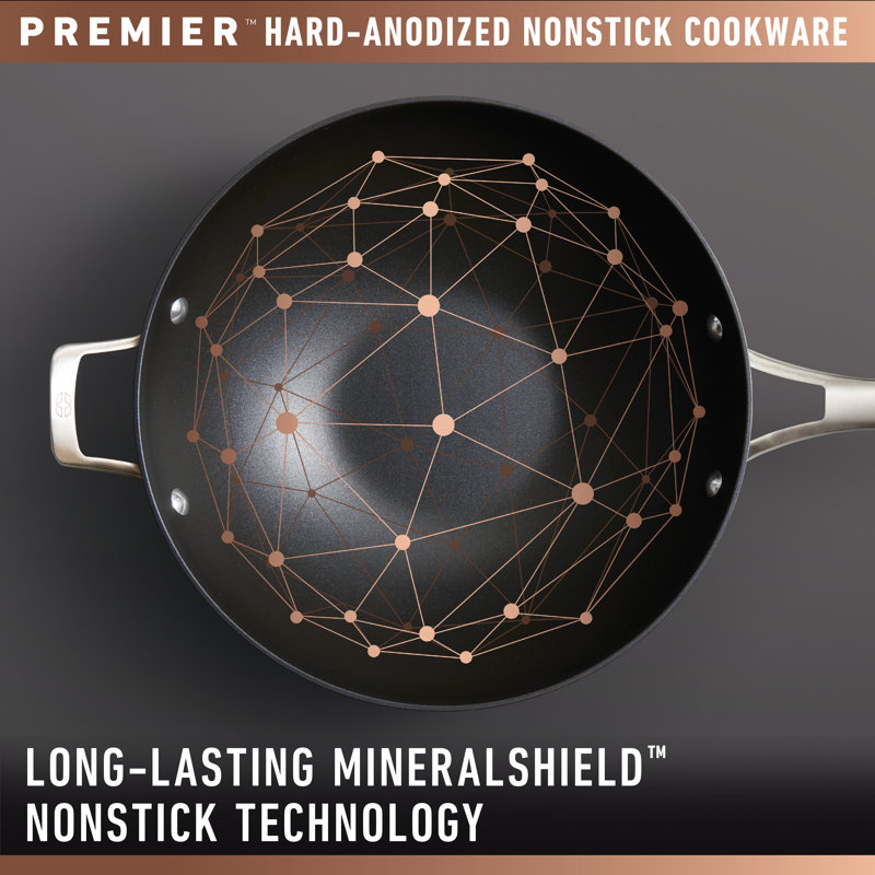 Calphalon 13" Hard-Anodized Nonstick Aluminum Skillet with Lid