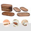 Dorelus Wood Tray - Set of 12