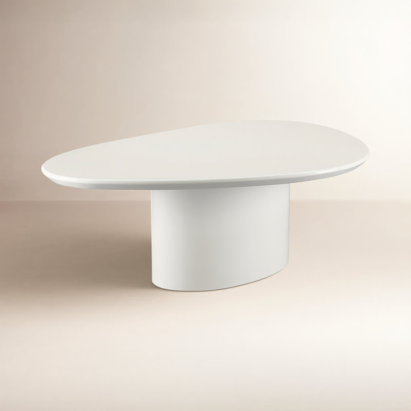 Table basse Poetica, Laque ivoire blanche