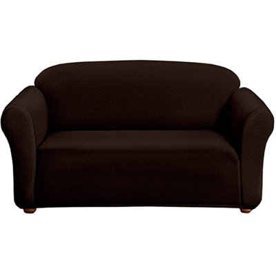 Milan Jacquard Slipcover Box Cushion Loveseat Slipcover