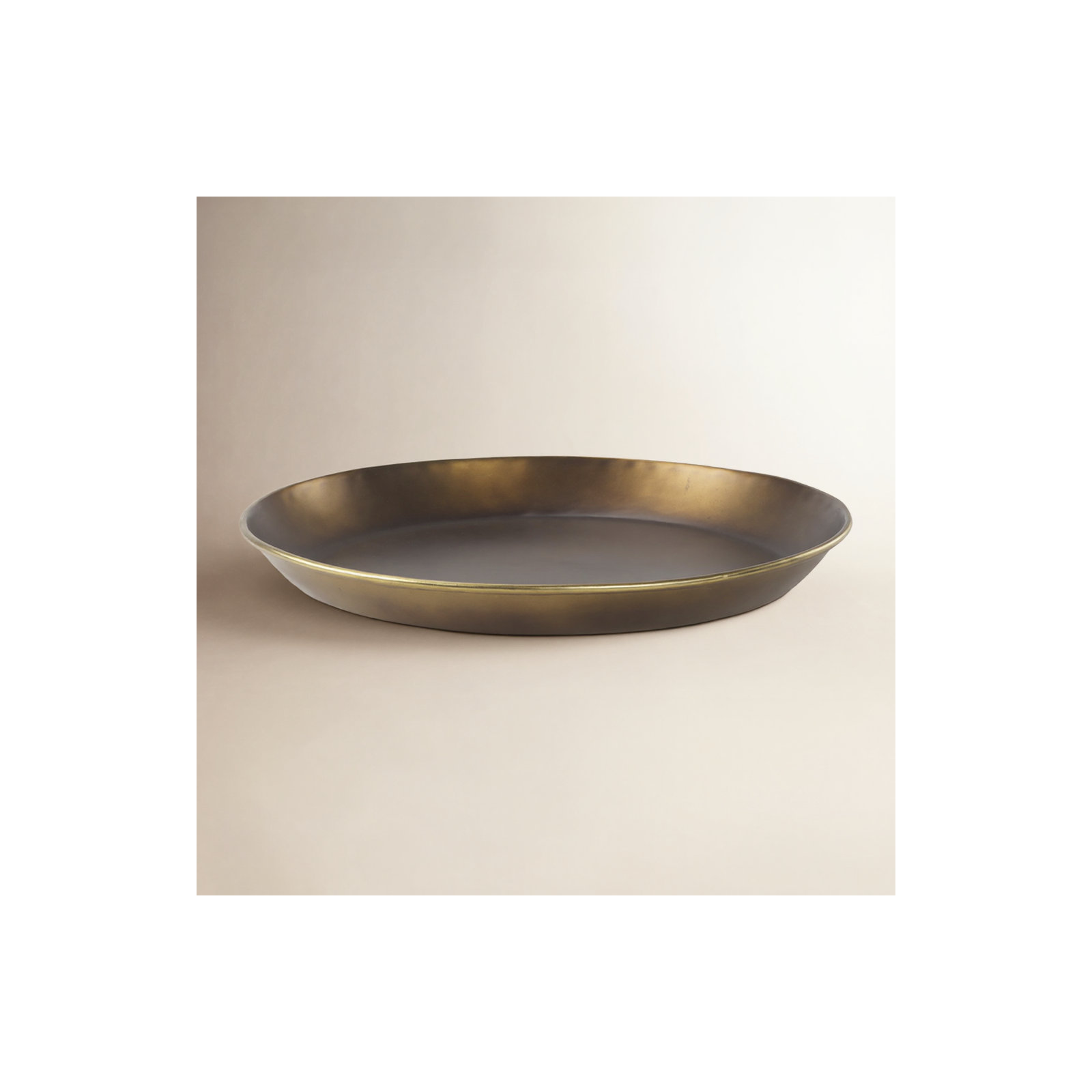 Ardis Metal Tray - Set of 1, 1.75" H x 20" W x 20" D