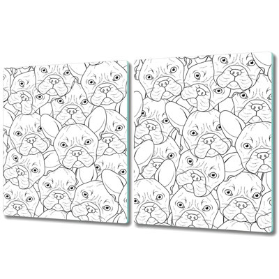 Flemingdon Tempered Glass Bulldogs Chopping Board