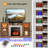 59'' W Fireplace TV Stand w/LED Lights & Smart APP Control, Entertainment Center w/18" Electric Fireplace-155663834