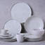 Assiette plate en grès Bio Açucena, 10,8 po (ensemble de 6)