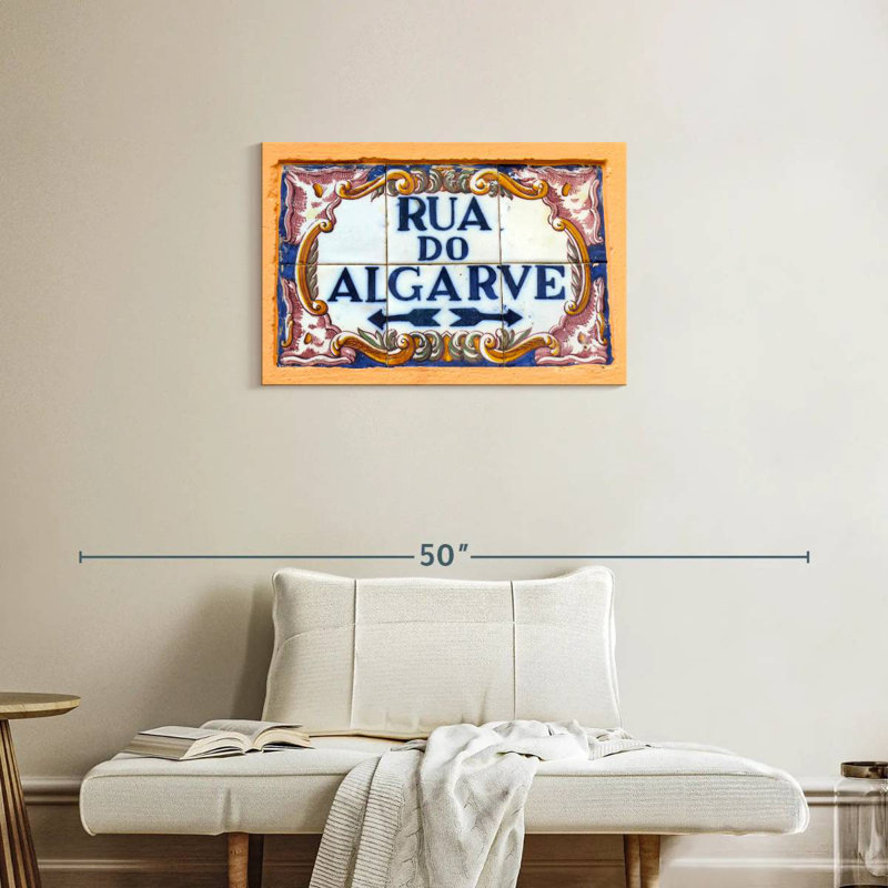 Kavia Rua Do Algarve Sign, 20" H x 30" W