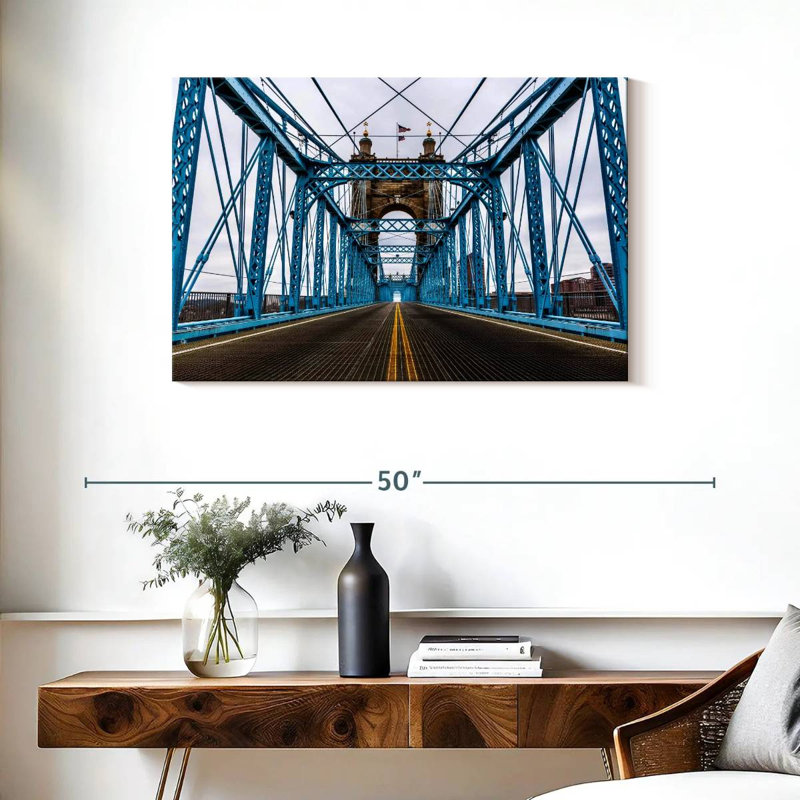 Pont bleu de Cincinnati, H 24 po x l 36 po