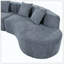 Coussin moelleux courbé moderne avec 4 coussins-121087617