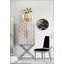 Armoire d'appoint autoportante avec extérieur à motif et détails en flanelle, parfaite pour le rangement et le style de chambre à coucher moderne.