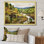 «Green Wondering Pastoral Harmony» sur impression sur toile