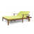 Coussin vert / structure en teck est en rupture de stock