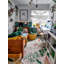 Plants Hand Tufted Cotton Floral Area Rug in Natural/Terracota/Mustard/Green-134519589