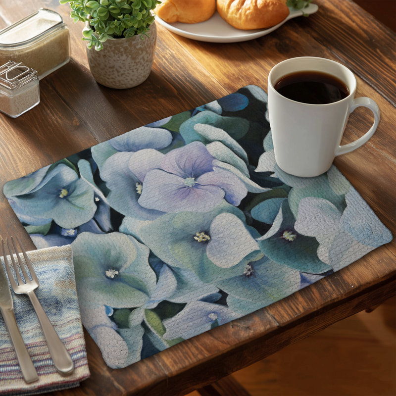 Braided Polyester Placemats Set of 4 | Hydrangea Home Decor