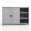Bathroom Vanity Cabinet Grey 2-Door With 3-Shelf Without Sink Top-125494459