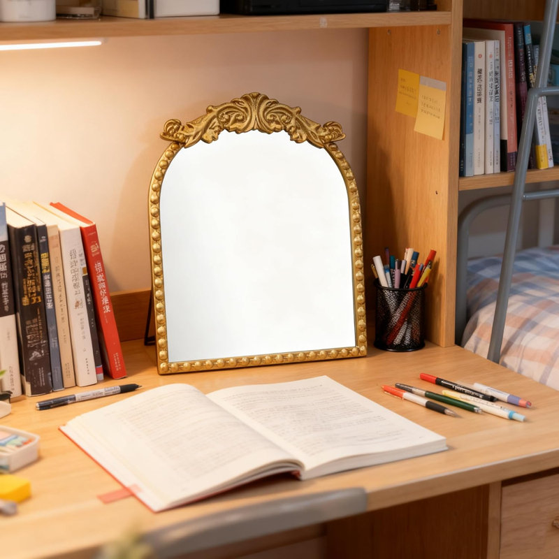 Miroir de maquillage rétro