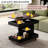 Adjustable Coffee Table With Wheels, Modern Multi-Functional Sofa Side Table With A Lift-Up Ceiling, 360° Rotatable Top-2070850656