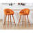 Damisi Upholstered Counter Stool with Metal Frame-908866360