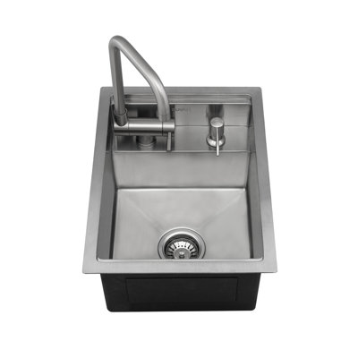 Ruvati 20 inch Stainless Steel RV Sink With Concealed Faucet and Soap Dispenser