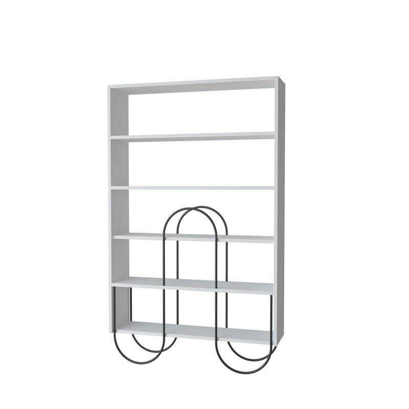 Norfolk Modern Bookcase Display Unit Tall 159.1cm, White