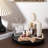 Round Wooden Tray For Bathroom And Kitchen Countertop Organizer - Handmade Farmhouse Decor With Water-Resistant Finish, Perfect For Soap, Perfume, Candles, And Sponges-335192969-315388050