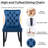 Rectangle Marble Texture Pedestal Dining Set with Velvet Tufted Dininig Chair-126114838-126114827-126114836
