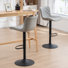 Tabourets de bar pivotants à hauteur réglable, tabourets de bar modernes en cuir, tabouret de comptoir rembourré