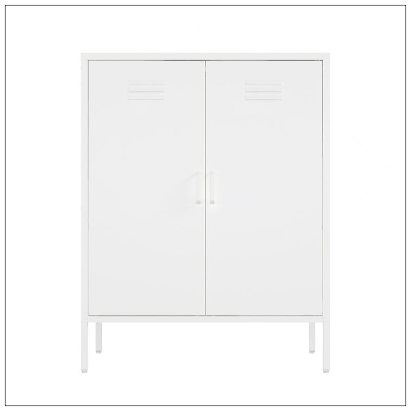 Armoire décorative blanche, Blanc