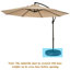 Parasol en porte-à-faux octogonal 10 pi Kunz-191782841
