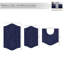 Ensemble de tapis pour salle de bain Morissette Waterford-248391838