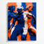 Abstrait art figuratif sur toile bleu 76-1074268004