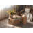 Square Natural Wood Side Table