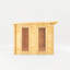 Mercia 17ft x 10ft Studio Pent Log Cabin With Side Shed (44mm)