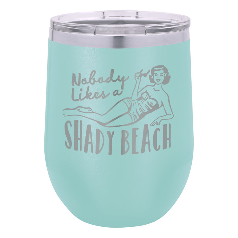 Couvercle sans pied et couvercle isolant turquoise Shady Beach