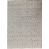 Geometric Area Rug in Light Gray/Ivory