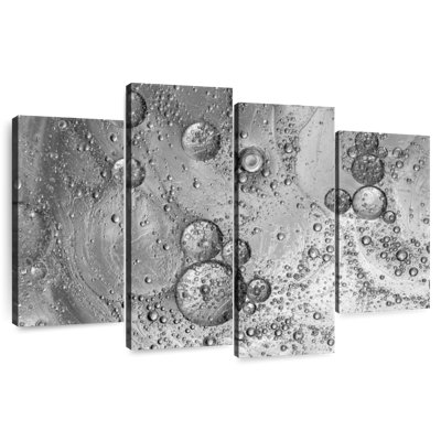 Avery Water Droplets Silver Abstract
