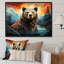 Impression sur toile Balmeet Bear Majestic Geometric II - Bear-1205572699-1205572702