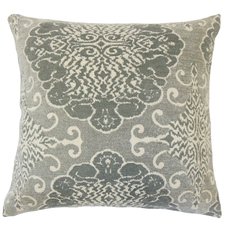Coussin en duvet synthétique Sakhr, 20 po x 20 po, Pierre grise
