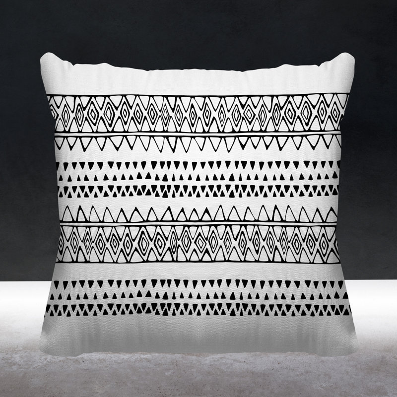 Housse et insert de coussin extérieur carré Ara, L 17 po x H 17 po, Blanc