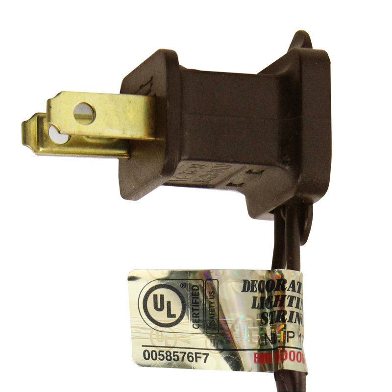 Ensemble de micro lumières de Noël 20 lumières en métal brun 3,25 pi, L 3,25 pi, 20