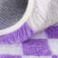 Tapis à carreaux blanc et mauve Idéal pour la décoration intérieure, les chambres de bébé, les chambres à coucher et les salons.-2030541856-2030541866