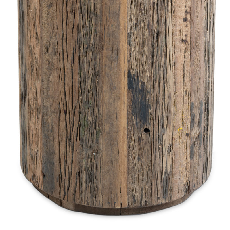 Eli Wood Side Table (Short), 21.5" H x 13.5" W x 13.5" D