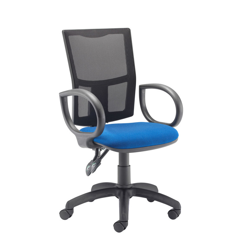 Office Chair, Royal Blue, Fixed