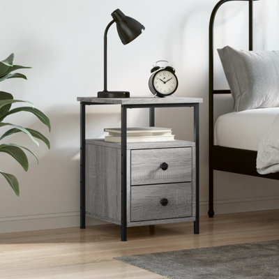 Orlie 34cm W Iron Bedside Table